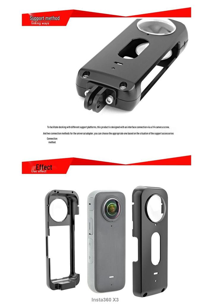 Insta360 X3 Aluminum Alloy Protective Frame