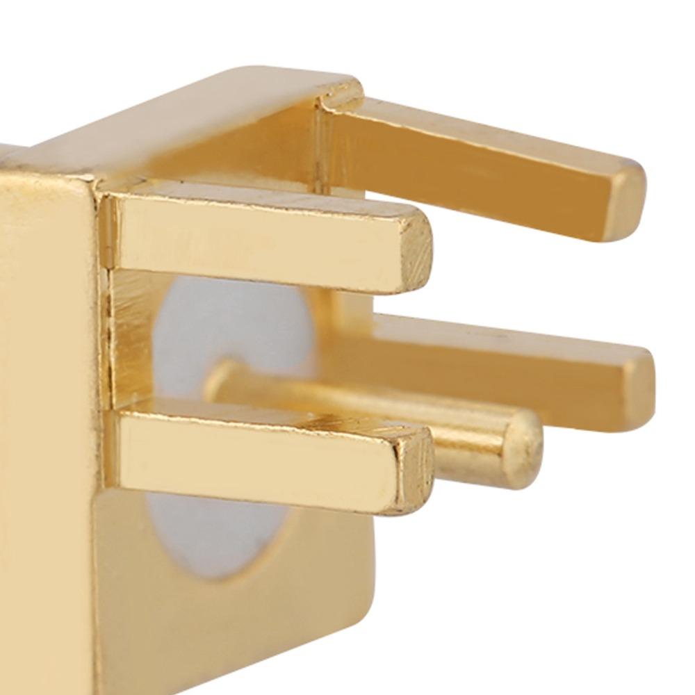 10PCS Copper SMA Female Connector 50 Ohm Impedance Gold Plated RF Connector 1.6mm Clip Edge RF Connector Adapter RF Applications