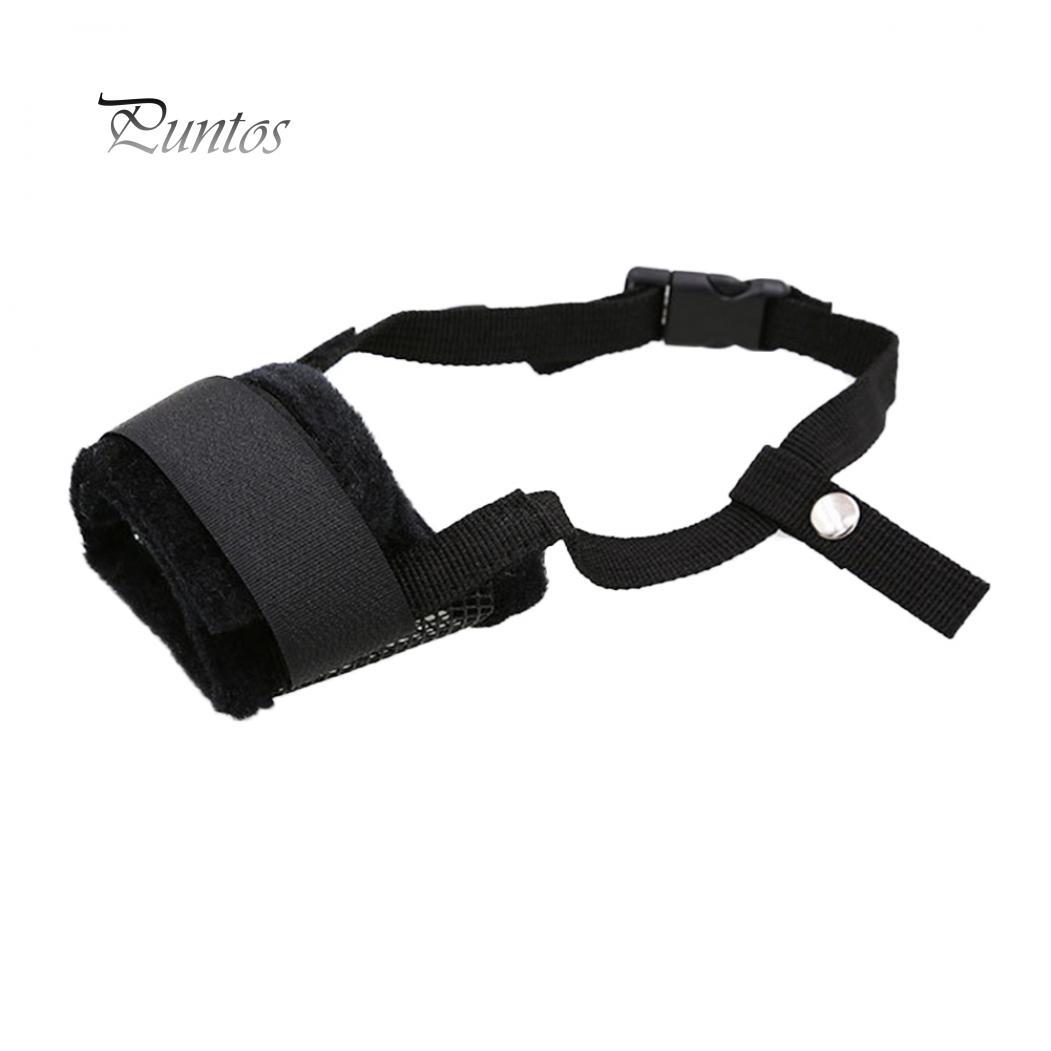 

Маска для защиты рта щенка от укусов, чистый цвет S чёрный