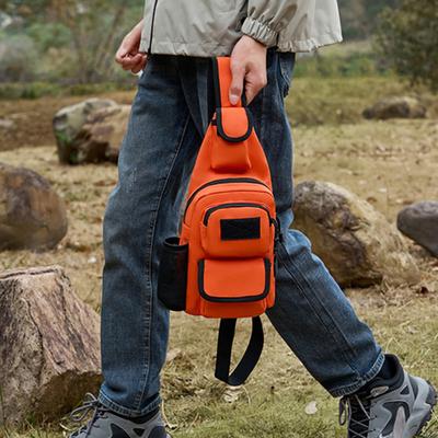 Chest Sling Bag Waterproof Nylon Portable Large Capacity Outdoor Travel Camping Fishing Sports Running Crossbody Bag Single Shoulder Pouch