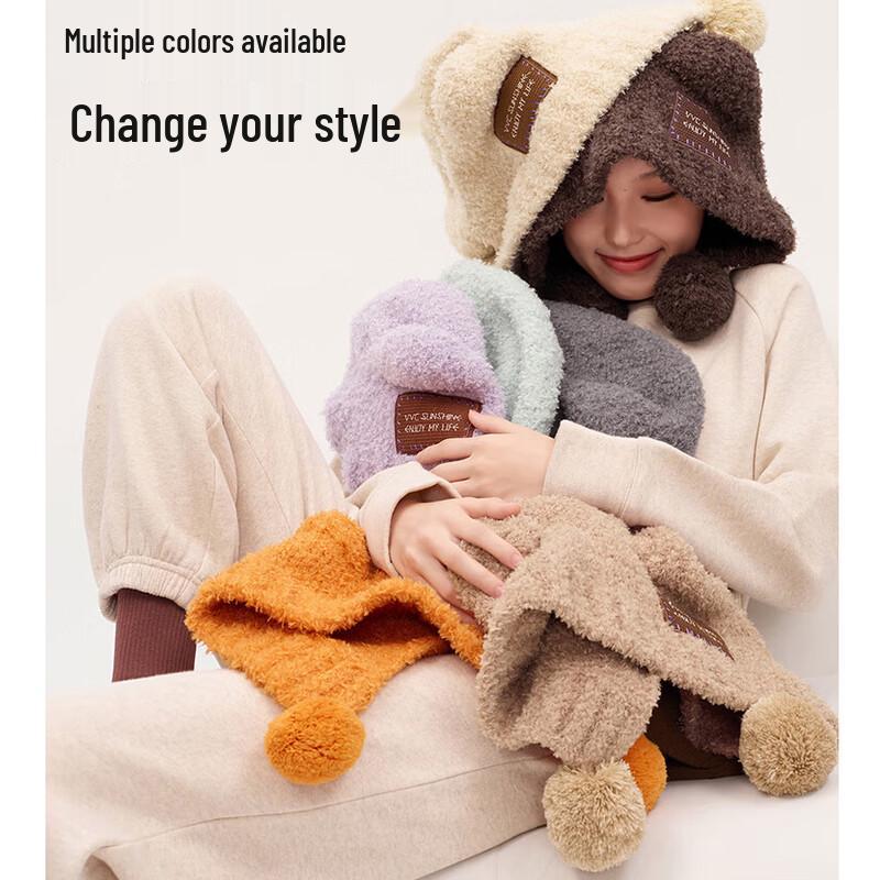 VVC Glutinous Velvet Bear Ear Hat