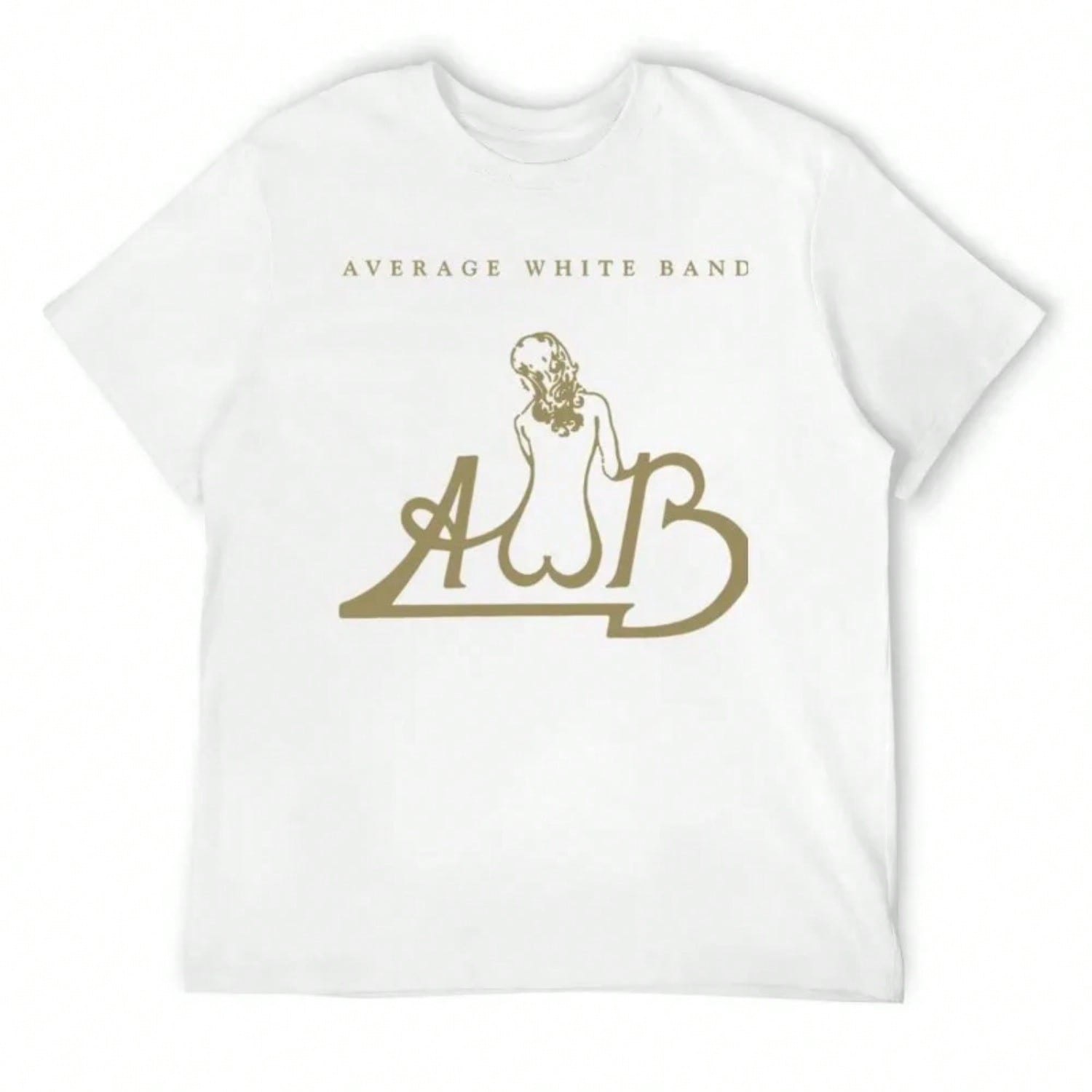 2025 AWB Average White Band Gold Logo Album 1974 T-Shirt Graphics Shirts Graphic Tee Hippie Clothes unisex Tee High Quality Tee S разноцветный
