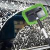 Bilvindruterengöringsborste Verktyg 180 graders roterande huvud Ultrafin fiber Teleskopiskt skaft Vindruterengöringsverktyg