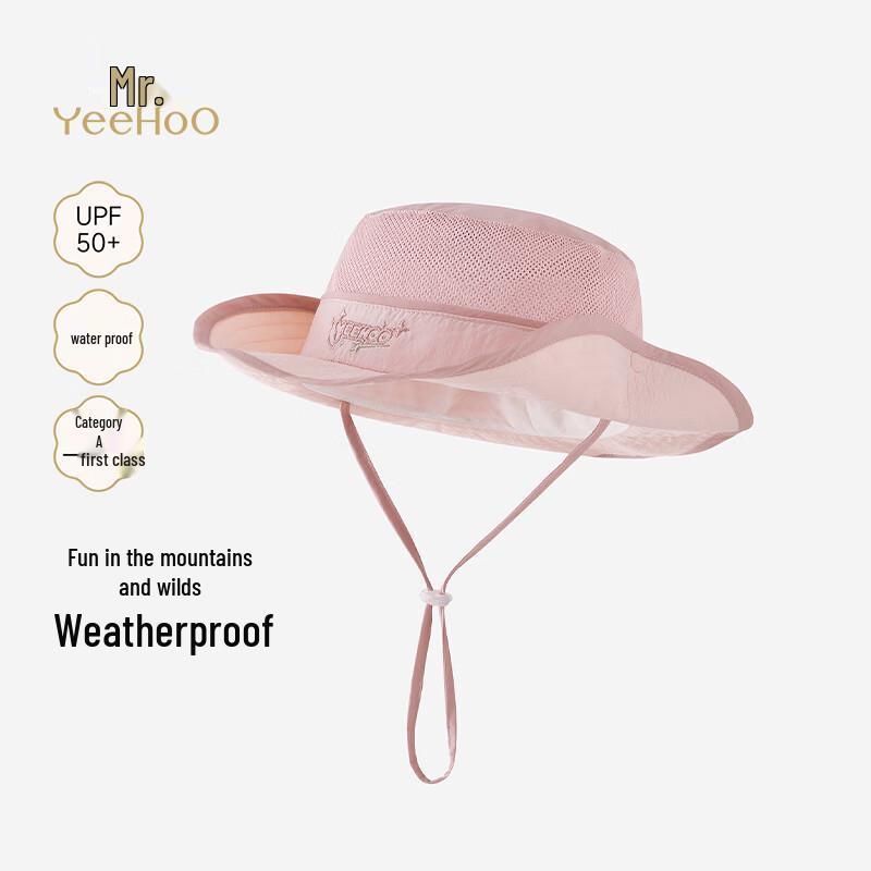 YEEHOO Girls  Summer Outdoor Sun Protection Fisherman Hat 46 (44-46cm)
