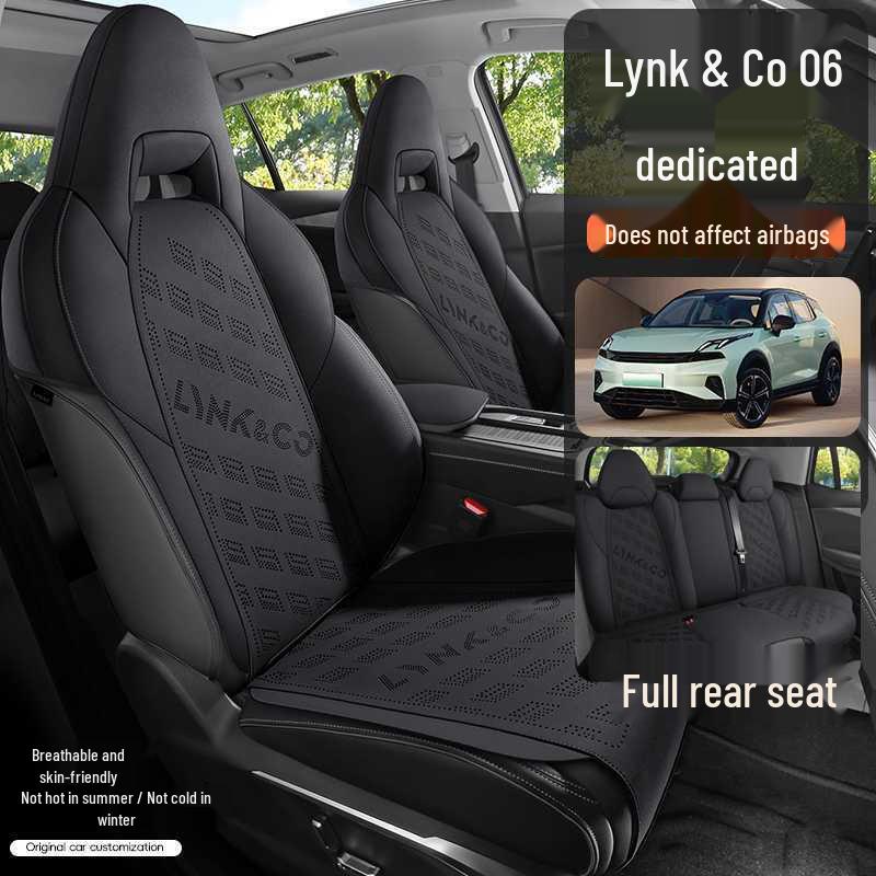 Suede All-Season Semi-Enclosed Saddle Seat Cushion for Lynk & Co 06