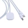 3 In 1 Fast Charging Cable Cord For Watch Smartphones MicroUSB Type C Charger Cable Magnetic Watch Charging Dock