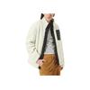 Vans Warm Colorblock Fleece Collar Jacket Women Outerwear Beige VN0A53LOFS8