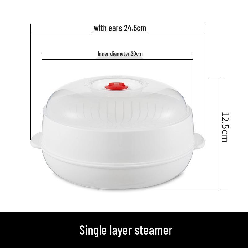 Round High-Temperature Resistant Microwave Lunch Bowl with Lid