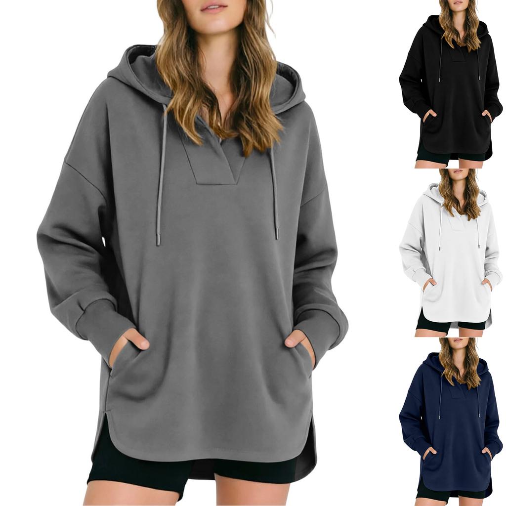 Oversized Hoodies For Women Drop Shoulder Sweatshirt with Pocket