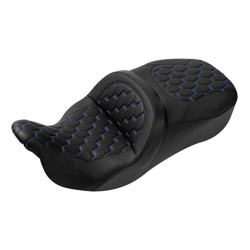 Motorcycle Driver Passenger Seat 2 Up For Harley Touring Road King Road Glide Street Glide CVO FLHR 2009-2023