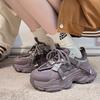 Mesh dad shoes women's platform muffin autumn new versatile small height increase casual women's shoes