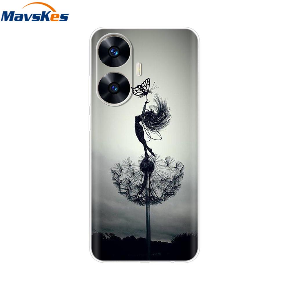 For Realme C55 4G Case C 55 Transparent TPU Soft Silicone Cover For OPPO Realme C55 RealmeC55 6.72 Inch Back Cases Phone Bumper