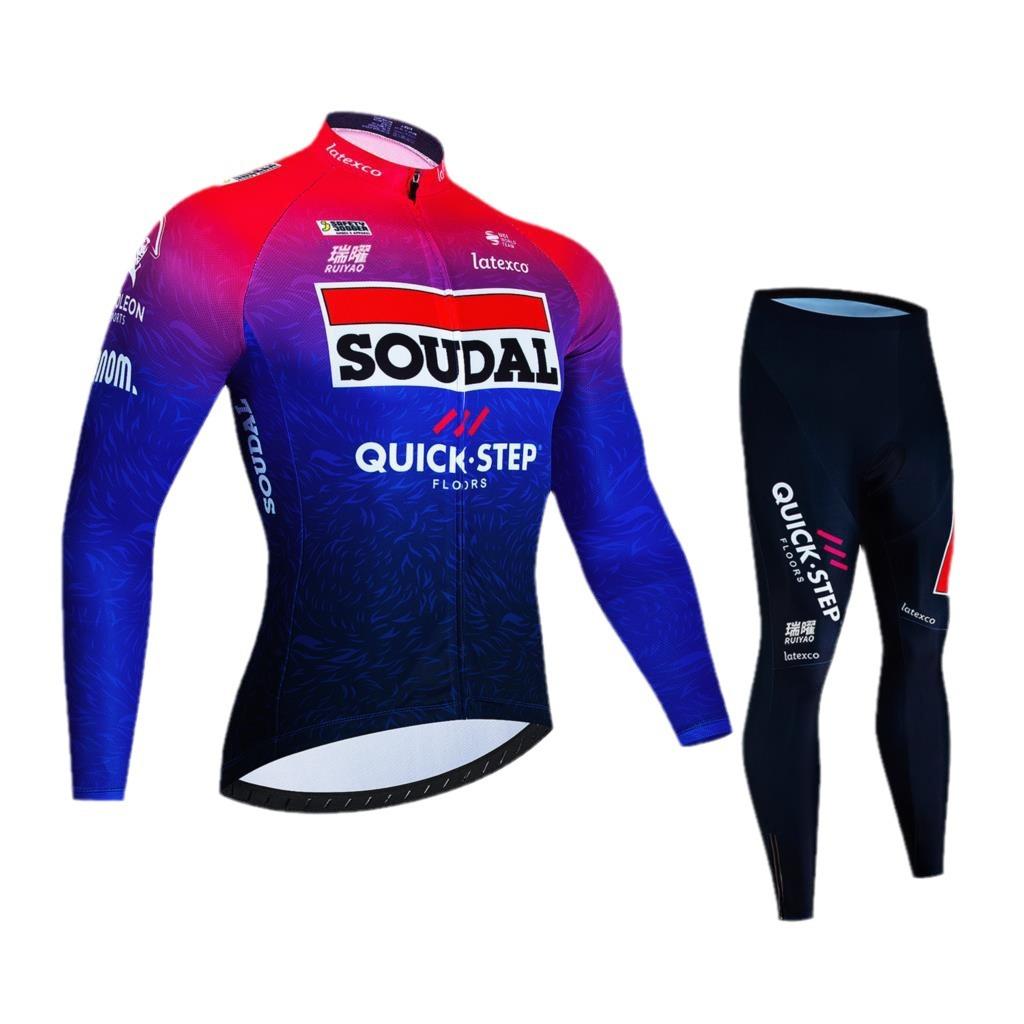 Men's Cycling Clothes Men's Quick-drying Fleece Cycling Clothes Bicycle New 2026 autumn breathable cycling suit
