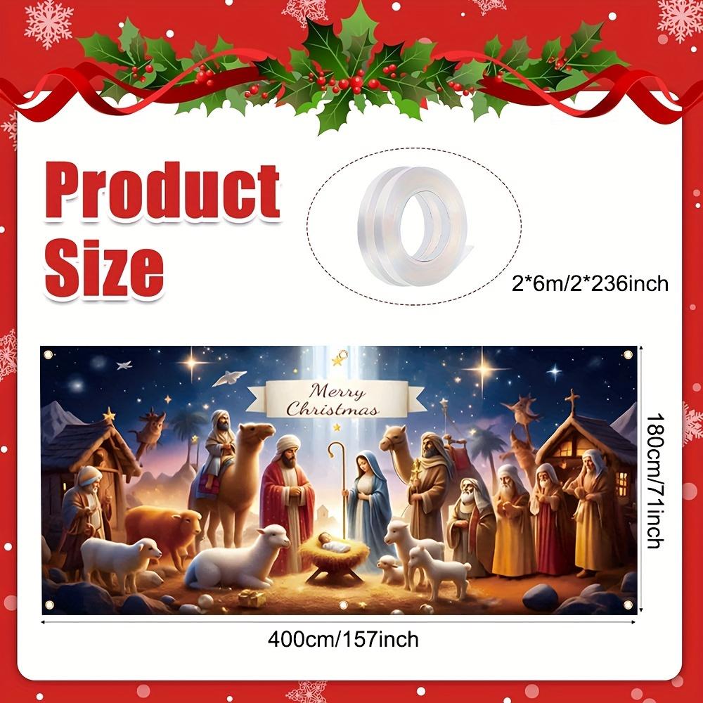 2D Door Plate 1 Christmas Garage Door Plate - 100% versatile holiday decoration, suitable for home, garden, and business use