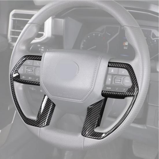 Carbon Steering Wheel Frame Cover Trim Accessories For Toyota Tundra -2025