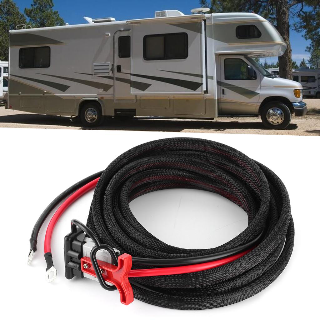 19.7ft Battery Plug Connection Cable 600W 50A SMH to O Type Terminal Power Cord for RV Motorhome Cam