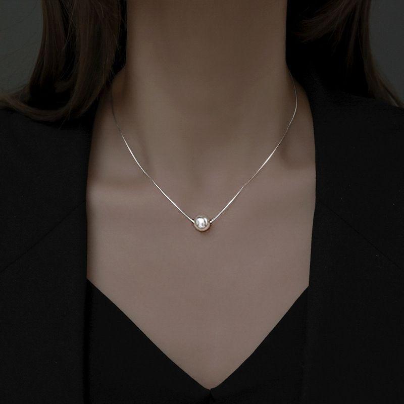 Halskette Damen Nischen-Design-Sinn Kaltwind Schlüsselbein-Kette Trendig Neu Leicht-Luxus Einfach Studenten-Kette