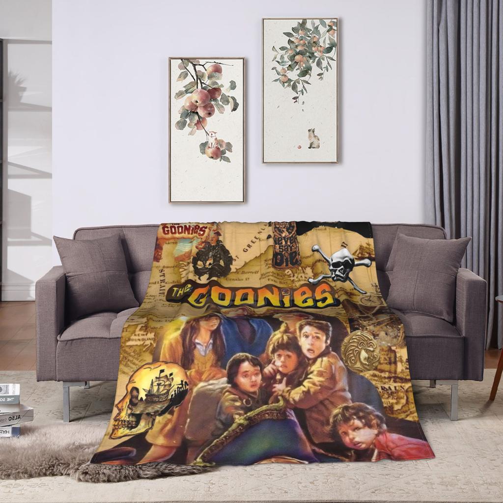 Coperta Calda da Viaggio The Goonies Never Say Die Coperta da Lancio Copriletto in Flanella per Divano Letto Copridivano Letto con Stampa