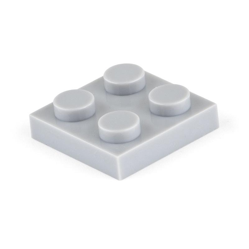 80 ks/sada moc stavební bloky deska tenké figurky cihly 2x2 tečky vzdělávací kreativní velikost kompatibilní s 3022 klasická dětská hračka