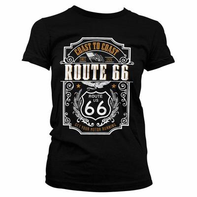 Officially Licensed Route 66 Coast To Coast Women S T Shirt S 2XL Sizes