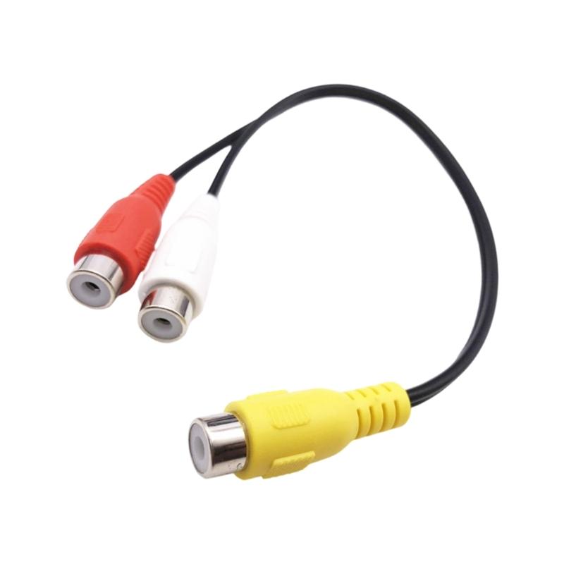 Durability 1 Male to 2Female Cable with Gold Plate Connectors for Clear Music Video Signal Distribution Splitter