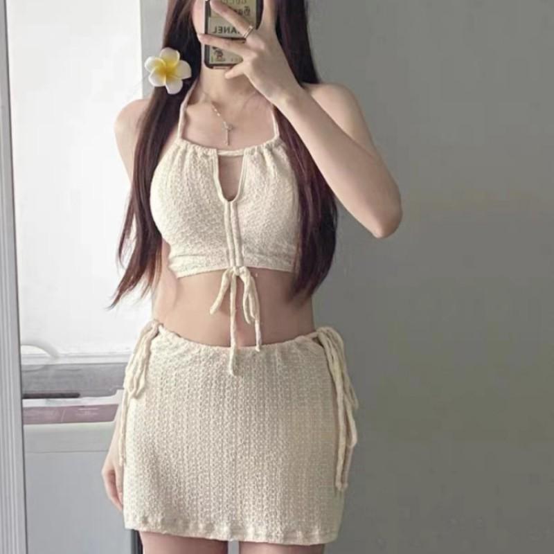 Swimsuit Women's Split Three-piece Conservative Sports Blouse Sexy Slimming Hot Boxer