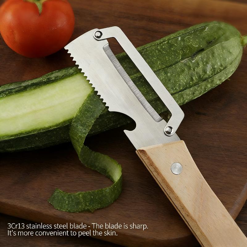 Stainless Steel Vegetable Peeler 2 In 1 Ultra Sharp Kitchen Tool Multi Functional Fruit Potato Carrot Peeling For Home Chefs