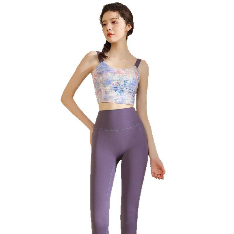 Women's Mesh Yoga Tank Top with Chest Pad - Beautiful Back Pilates Fitness Vest