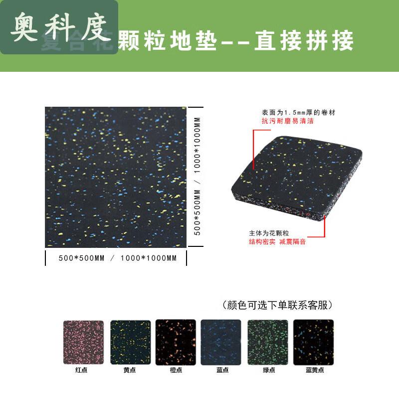 Interlocking Soundproof Shock-Absorbing Rubber Gym Mat
