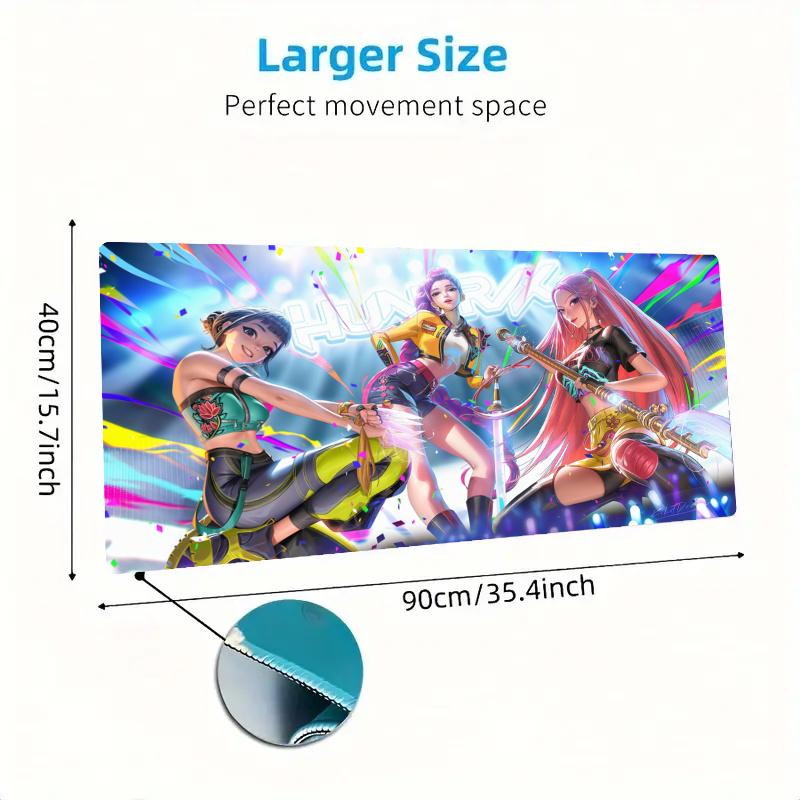 K-Pop Shadow Legends Color Mouse Pad Large Gaming Table Cushion Non-slip Laptop Tablet Big Mousepad XXL Mat Mini PC Playmat With Lock edge