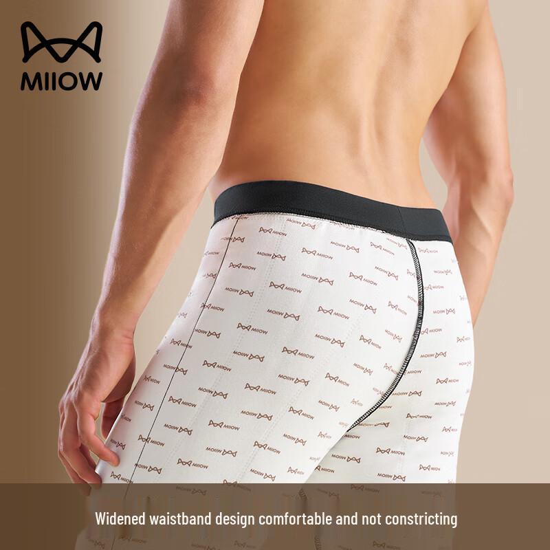 Miiow Men's 100% Wool Thickened Thermal Pants