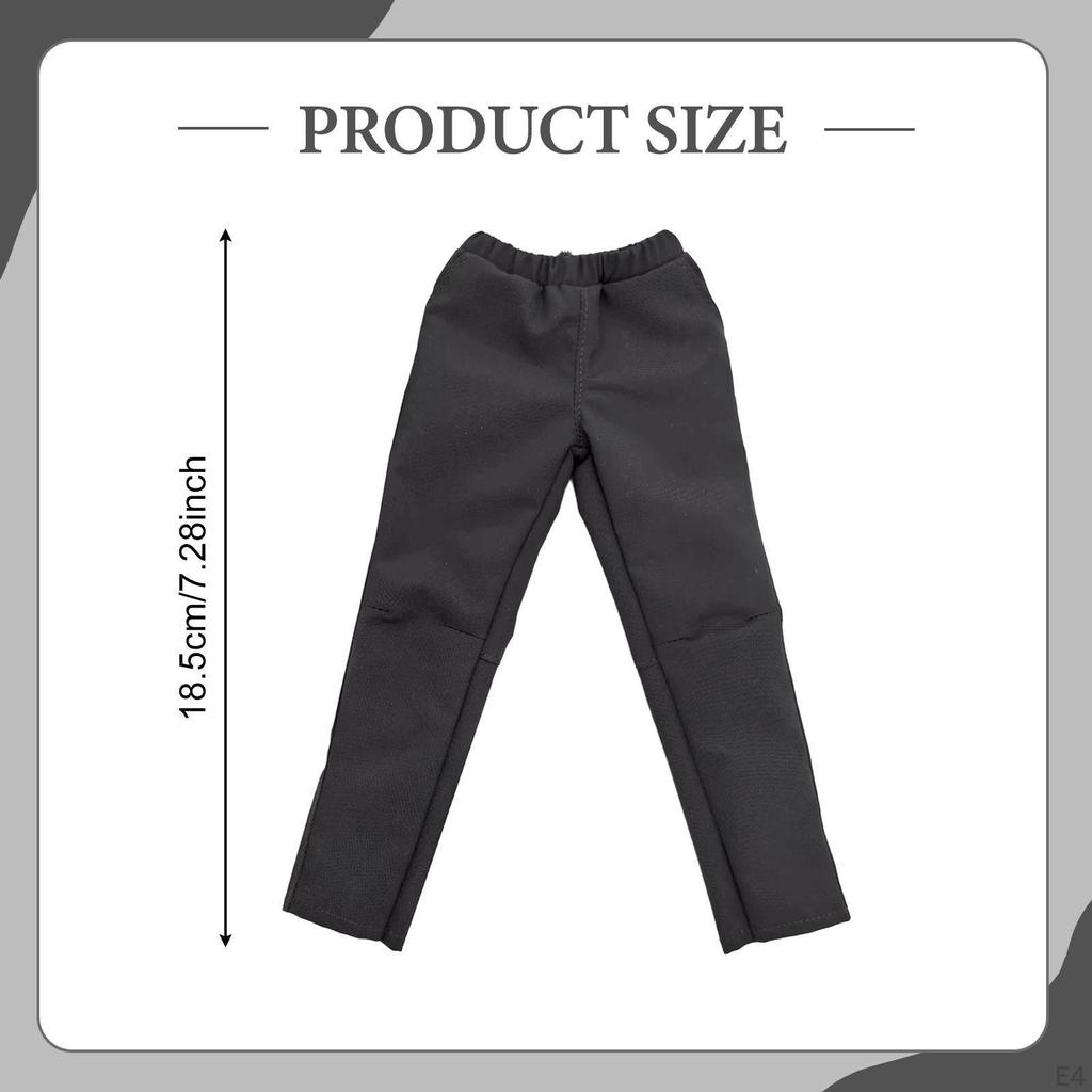 1/6 Action Figure Pants for Male Characters, Miniatures, Clothing Models Gift 15cm Tall Men,