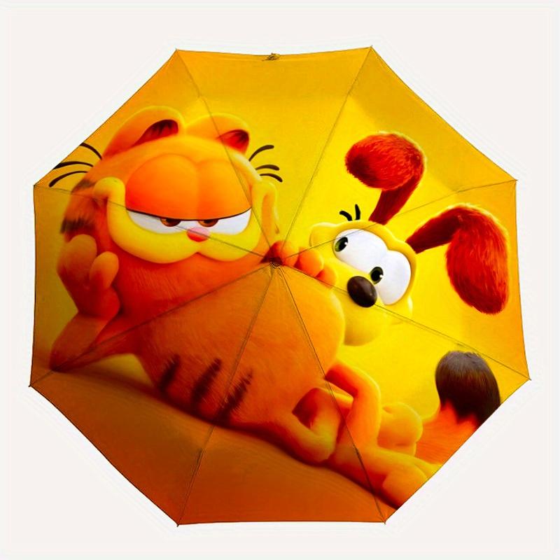 

1pc Garfield Automatic Umbrella | Portable Foldable 8-Rib Manual Open, Casual Accessory, Durable Canopy yy250825056