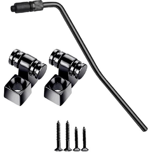 MAXCHEER 6 мм Ввинчивающийся рычаг тремоло для электрогитары Whammy Bar Резьба Рычаг тремоло и Струнодержатели для системы тремоло Floyd Rose, чёрный