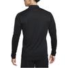 Nike Logo Stand Collar Half-Zip Long-Sleeve Casual T-Shirt Men Tops Black DX4301-017