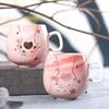 New Flamingo Marble Couple Ceramic Cup Opening Ceremony Cup Single Cup Student Mug
