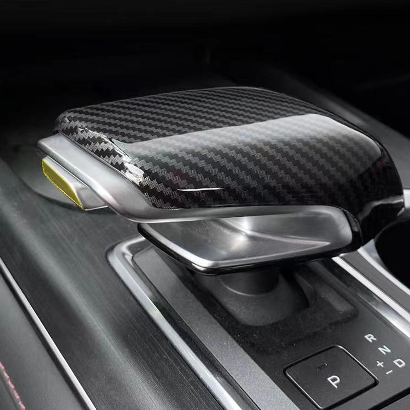 For Changan New CS55 Plus  2024 Interior Styling Accessories ABS Carbon Fiber Shift Knob Cover Car Gear Lever Head Trims