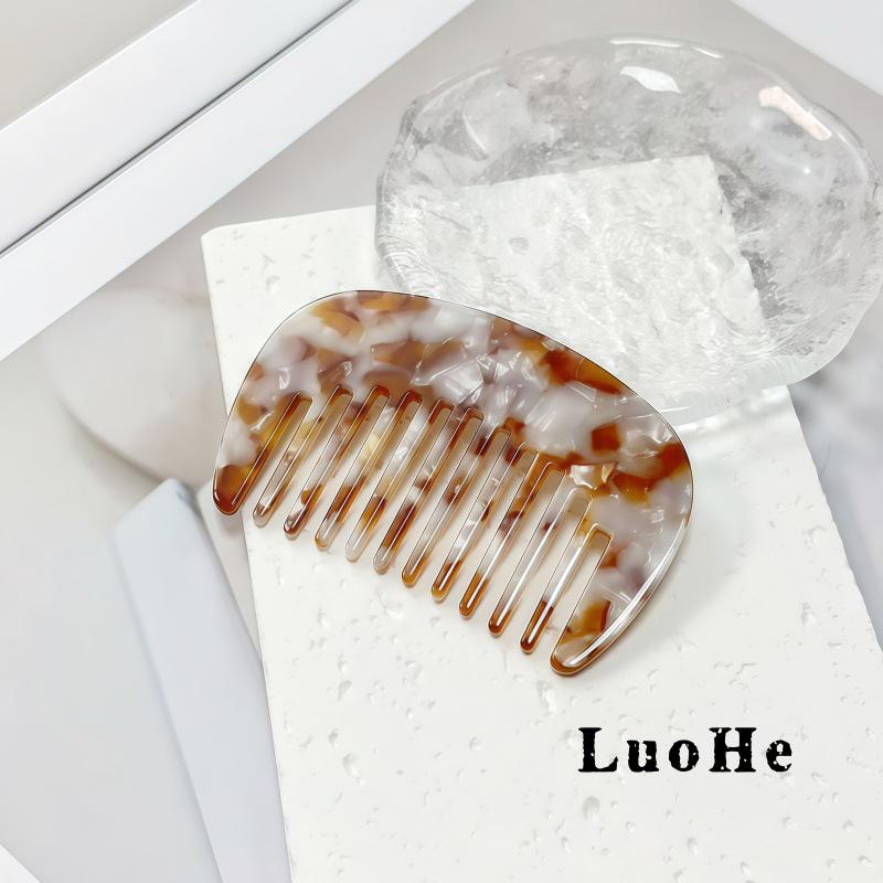 Luohe Jewelry Portable Acetate Hair Comb for Girls - New Souvenir Small Comb