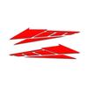 1 Pair Motorcycle Tail Box Decals Motorcycle Decorative Sticker Reflective Anti Scratch Waterproof Stickers Motorbike Ornament