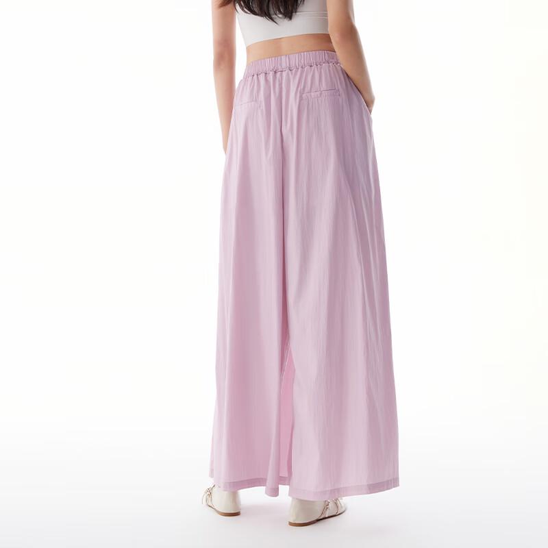Aolaiyi Women's Summer High-Waist Loose Straight-Leg Pants