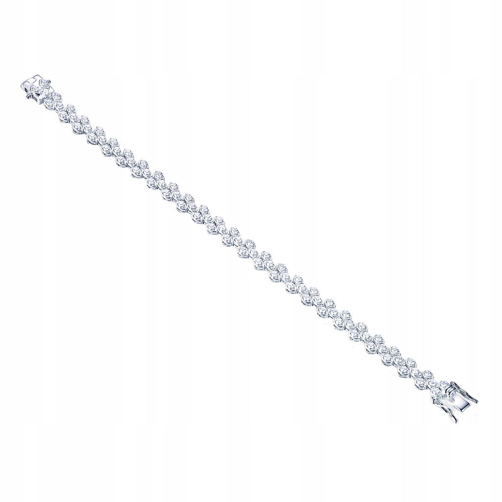 Elegant Evening Bracelet With Zircons