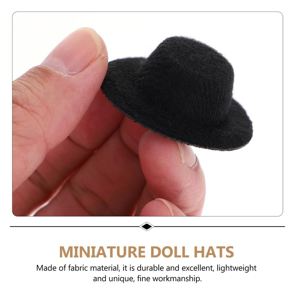 iplusmile Mini Formal Mini Fedora Mini Doll Miniature Doll Hats for DIY Dollhouse Set of 40 Hats, Hats, Hats, Kids, Use,