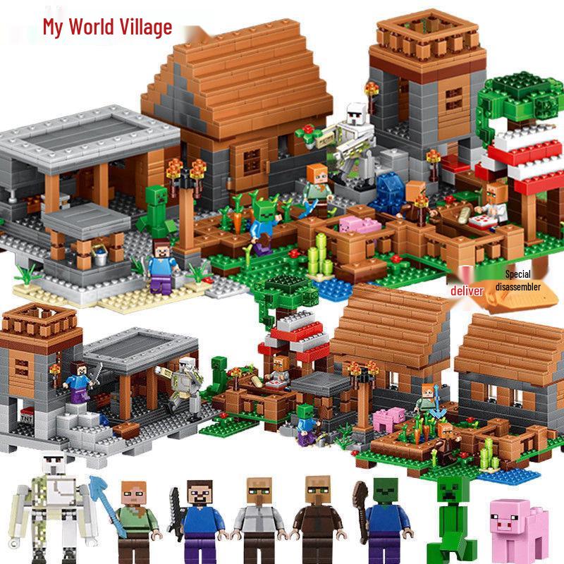 World Assembly Chinese Building Blocks: Cave Village Set for Kids
