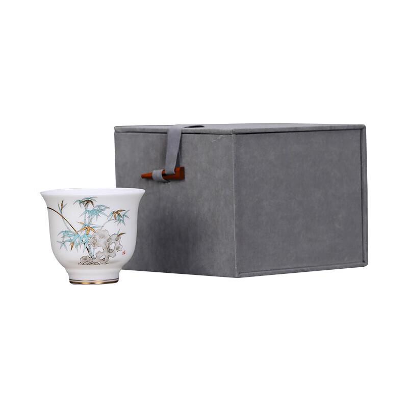 Chaxun White Jade Porcelain Master Tea Cup