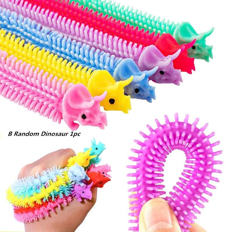 Dinosaur Bracelet New Cartoon Cute Pet TPR Decompression Pull Rope Creative Release Noodles Toy