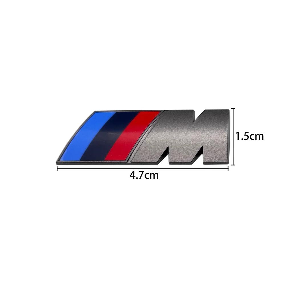 For BMW Series E12 Interior Mouldings New 2025 3D Grey Car M Badge Emblem Deocration Sticker Auto Body Trunk Modification Decal For BMW F10 F13 F15