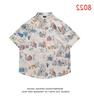 Hong Kong Style Vintage Sunflower Floral Shirt - Unisex Casual Short Sleeve