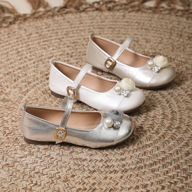 Internet celebrity versatile pearl word belt Mary Jane shoes women's summer 2025 new French fashion flat ballet shoes single shoes