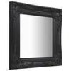VidaXL Wall Mirror Baroque Style 40x40 Cm Black 320307