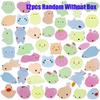 Glow in The Dark Kawaii Animals Mochi Squishy Toys for Kids, 12/36PCS Stress Relief Squishies Party Favors